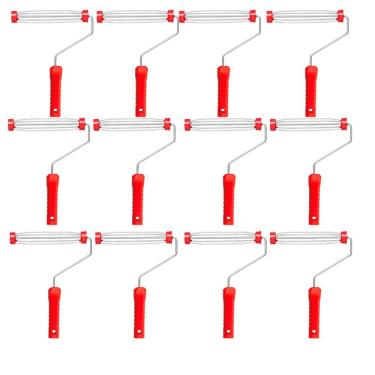 Imagem de Kit 12 Suporte Garfo Sem Rosca Rolo Pintura 23cm - Atlas
