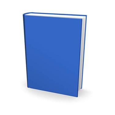 Imagem de Capas para livros reutilizáveis de fácil aplicação 1 unidade Melhores Jaquetas Jumbo 9x11 para Voltar à Escola. Elástico para caber na maioria dos grandes livros de capa dura. Desenhos perfeitos e laváveis para meninas, meninos, crianças e adolescentes, Azul, Jumbo