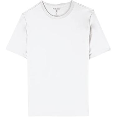 Imagem de Camiseta, Masculina Meia Malha Plus, Malwee, Branco, G4, Masculino
