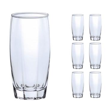 Imagem de Jogo De 6 Copos Vidro 370ml Florence Glamour Transparente