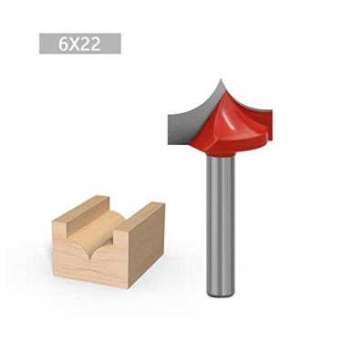Imagem de Tingpai Roteador Bits Ponto de nhu Corte Bo a Red 6mm Haste 22mm Diâmetro da Lâmina pa Fer menta de Fresa e T balho de Madei