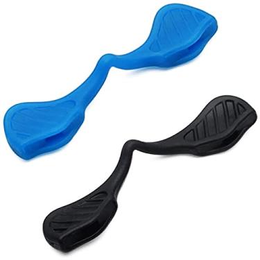 Imagem de Mryok 2 pares de almofadas de nariz de reposição para óculos de sol Oakley Hydra OO9229 - azul celeste e preto