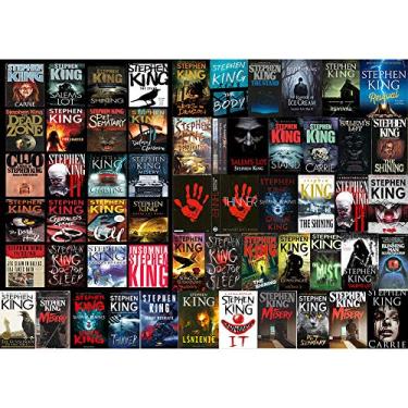 Imagem de Quebra-cabeças Qishop de 1000 peças grandes para adultos, 76 × 50 cm, para crianças e adolescentes a partir de 12 anos de idade. Arte de quebra-cabeça difícil para homens e mulheres (romance de horror)