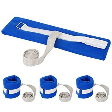 Imagem de Inotuiy – 4 peças de suportes para cama hospitalar para mãos ou pés, controle universal de restrições