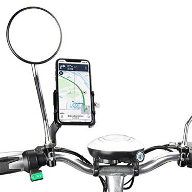 Imagem de GUB PLUS6-MD Suporte de Ciclismo de Liga Ajustável Bicicleta Guidão Montagem de Telefone Motocicleta Espelho Retrovisor Suporte de Telefone