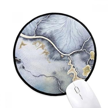 Imagem de DIYthinker Sombreamento de tinta aquarela abstrato mouse pad desktop escritório tapete redondo para computador