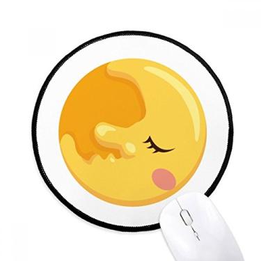 Imagem de Universo e alienígena lua mouse pad desktop escritório tapete redondo para computador