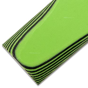 Imagem de EZSMITH Folha de fabricação de cabo G10 - (verde neon/preto) - (3 x 12 x 0,250) - (Feito nos EUA) - (para punhos de arma e balanças de cabo de faca)