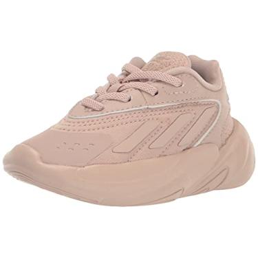Imagem de adidas Originals Tênis infantil unissex Ozelia, Maravilha Taupe/Wonder Taupe/Wonder Taupe (Elástico), 8 Toddler