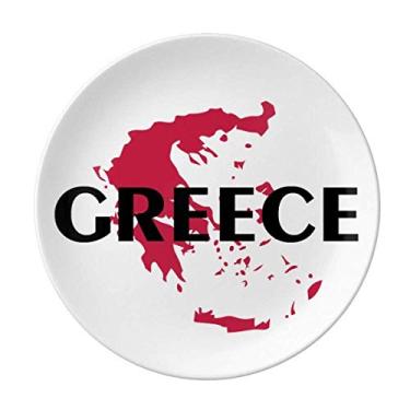 Imagem de Prato de mito grego europeu decorativo de porcelana salver talheres, Prato de jantar