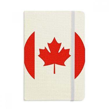 Imagem de Caderno com símbolo do país da América do Norte da bandeira do Canadá, capa dura, diário clássico A5