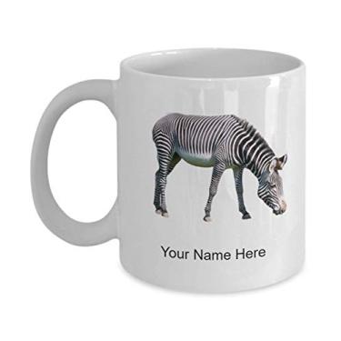 Imagem de Caneca personalizada zebra, xícara de café zebra, ideia de presente zebra, copo de café personalizado zebra, caneca personalizada zebra - caneca de café 325 ml