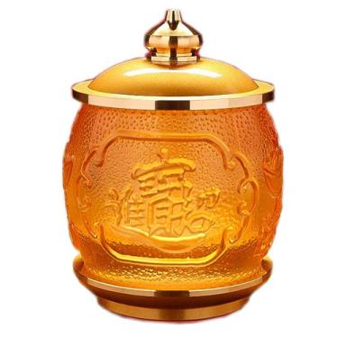 Imagem de PAYNAN Copo de água de 11,6 cm Guanyin Bodhisattva Riqueza oito copos auspiciosos copos de água Buda