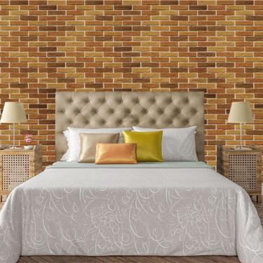 Imagem de Papel De Parede Adesivo Tijolo Lavável Sala Quarto Cozinha 3m