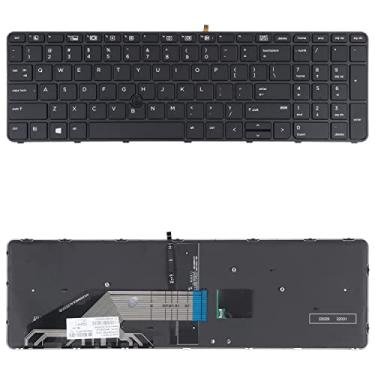 Imagem de Yuchao Teclados de substituição Para HP Probook 650 G2 G3 655 G3 450 G3 841137-001 Teclado da versão dos EUA com luz de fundo e apontamento Acessórios para computador