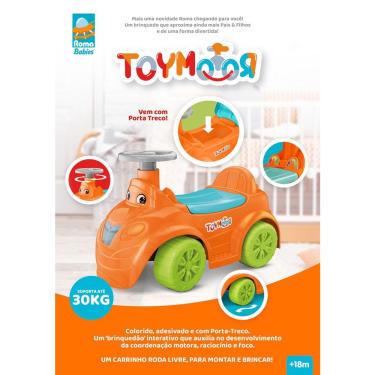 Imagem de Carrinho de Bebê ToyMotor Montar Empurrar Andador Triciclo Motoca Velotrol Roma Brinquedos