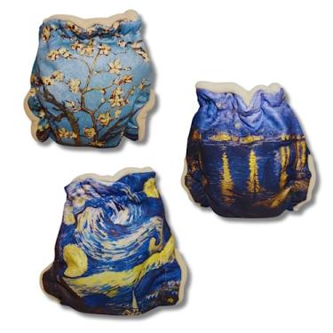 Imagem de Kit Fralda de Pano Ecológica AURORINHA SUSTENTÁVEL Pocket Vincent Van Gogh Tamanho Único 4kg/18kg