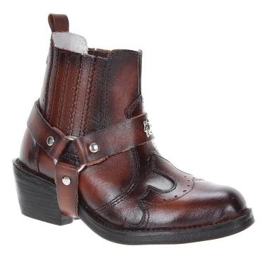 Imagem de Bota de Cowboy Infantil Potro Marrom 19734