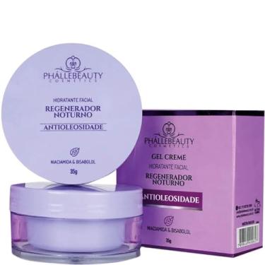 Imagem de Phállebeauty Regenerador Noturno - Gel Creme Hidratante Facial Antioleosidade 35g
