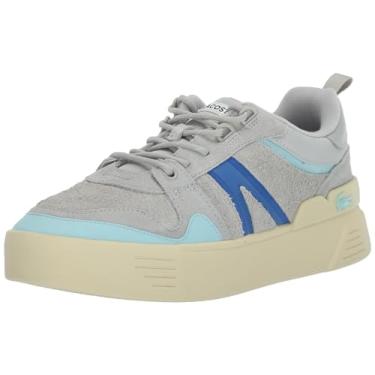 Imagem de Lacoste Tênis feminino de couro L002, Dk Brw/Lt Brw, 35