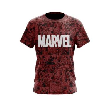 Imagem de Camiseta Dry Marvel Vermelha - Loja Nerd