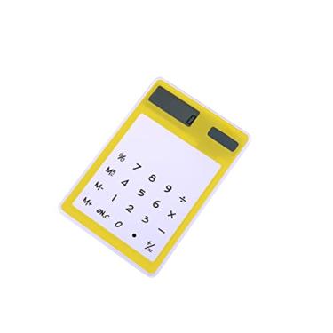 Imagem de LALAFINA Calculadoras Calculadora Padrão Calculadora De Tela Sensível Ao Toque Portátil Calculadora Transparente Calculadora Simples Calculadora De Estudantes Pequena Computador Aluna