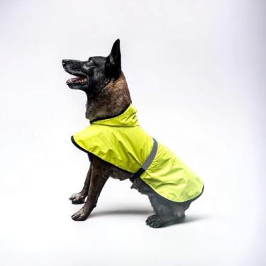 Imagem de Capa de Chuva Refletiva Way Pet Ajustável para Cão Feminino Femea Masculino Macho Dog Pet Roupa para Cachorro Cães (Grande, NEUTRO)