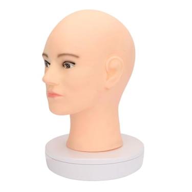 Imagem de harayaa Cabeça de manequim masculino, chapéu e óculos, cabeça de modelo de exibição, cabeça de modelo de cabelo masculino para perucas exibindo estilo, estilo a