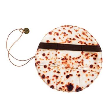 Imagem de Tachiuwa Tortilla rolou caneta caso caneta envoltório panqueca leve engraçado lápis organizador caneta bolsa para pincéis de maquiagem pincéis