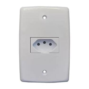 Imagem de TOMADA FINESSE CONJUNTO 1 TOMADA 20 AMPERES HORIZONTAL BR BLUX EMBUTIR