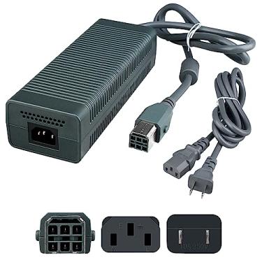 Imagem de OSTENT Adaptador de tomada CA 100-240 V 203 W EUA cabo de alimentação para console Microsoft Xbox 360