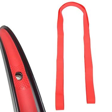 Imagem de Interior de bicicleta de PVC, fita de aro de forro de almofada de proteção de bicicleta 24,27,5 tubo forro de montanha 27,5 fita de aro de pneu (preto 27,5 polegadas) (vermelho)