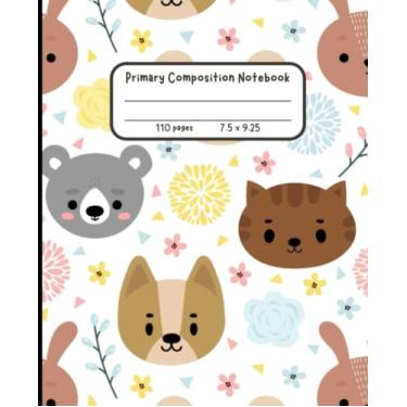 Imagem de Caderno de composição do diário de história primária para séries K-2 | Padrão animal