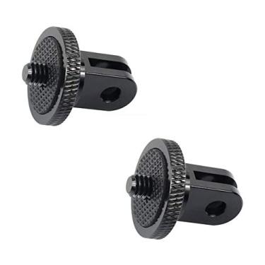 Imagem de Suporte de tripé de alumínio para adaptador Gopro, 2 peças 1/10.2 cm-20 adaptadores de conversão de parafusos para GoPro Hero, Sony, Xiaomi Yi e outras câmeras de ação