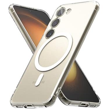 Imagem de Ringke Fusion Magnetic [compatível com MagSafe] Capa para celular Samsung Galaxy S23 5G, antidigitais e à prova de choque - transparente fosco