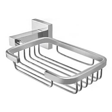 Imagem de Saboneteira Metal Inox Cromada Banho Suporte Porta Sabonete Box