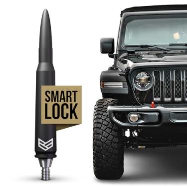 Imagem de RONIN FACTORY - Antena Bullet 50 Cal para Jeep Wrangler Gladiator Sahara Rubicon, acessórios Jeep, antena de rádio de substituição, SmartLock (JK JL 2007-2023)