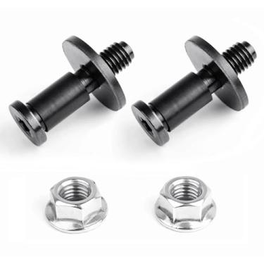 Imagem de UNIGT 38427 Parafuso para porta traseira compatível com Chevy Silverado Escalade Avalanche Sierra vem com porcas de reposição 11570162 - Conjunto de 2