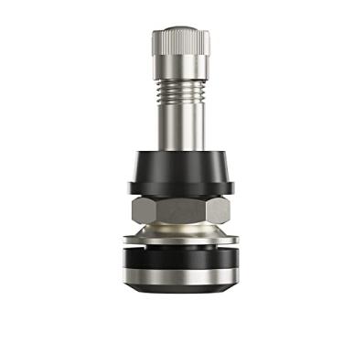 Imagem de CKAuto 25 peças TR416 hastes de válvula de metal montagem externa serve para furos de aro 1,150.6 cm e 0,1,587.5 cm, prata