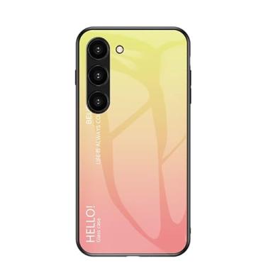 Imagem de MZCHENYI Capa para celular Asus 602, dez estilos de cores, vidro líquido leve, toque nu, à prova de explosão, resistente ao desgaste e resistente a arranhões, capa de telefone gradiente moderna