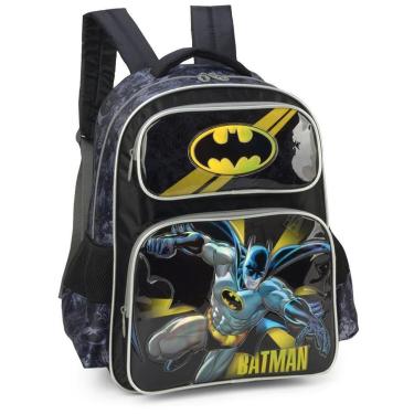 Imagem de Mochila de Costas Luxcel Batman Cinza-Masculino