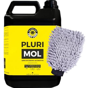 Imagem de Pluri Mol Detergente Automotivo Lava Autos Shampoo 5l + Luva Microfibra Yamase
