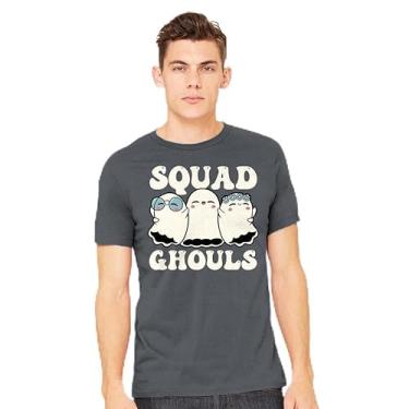 Imagem de TeeFury - Halloween Squad Ghouls - Camiseta masculina Halloween, fantasma,, Preto, GG