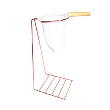 Imagem de Kit Coador de Café + Suporte de Apoio Xicara Caneca - Cobre
