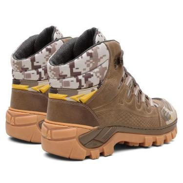 Imagem de Bota Masculina Adventure De Couro Legitimo Para Trilhas Montanhismo Hi