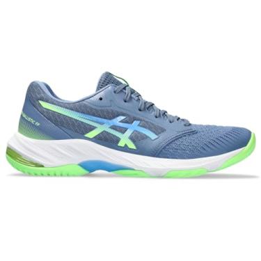 Imagem de ASICS Tênis de vôlei masculino Netburner Ballistic FlyteFoam 3, Azul jeans/paisagem aquática, 39