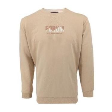 Imagem de Moletom Forum Masculino Comfort Crewneck Highest Direction Caqui-Masculino
