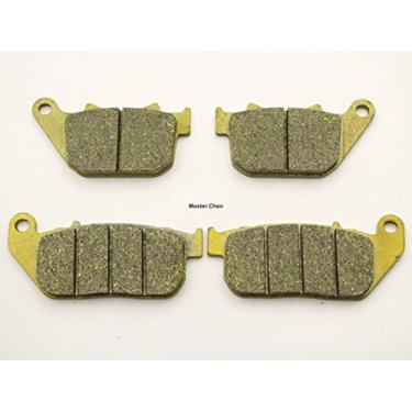 Imagem de Master Chen Pastilhas de freio dianteiras traseiras freios para Harley Davidson XL 1200 L Sportster Low 2 conjuntos 2007-2010
