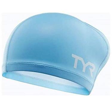 Imagem de TYR Silicone Comfort Long Hair Junior Swim Cap