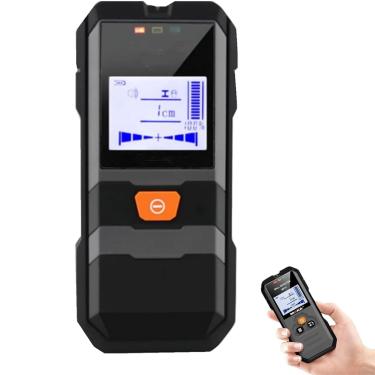 Imagem de Detector multifuncional de metal e fio de parede 2024, detector multifuncional de digitalização de parede 4 em 1, scanner de parede portátil para detecção de pinos de metal de madeira